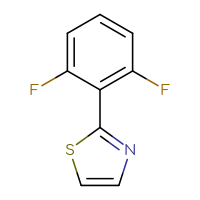 Chemical structure of 2-(2,6-difluorophenyl)-1,3-thiazole - CSSB00012177053
