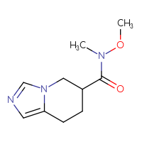 Chemical structure of N-methoxy-N-methyl-5H,6H,7H,8H-imidazo[1,5-a]pyridine-6-carboxamide - CSSB01991717973