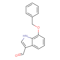 Chemical structure of 7-(benzyloxy)-1H-indole-3-carbaldehyde - CSSB00000061770