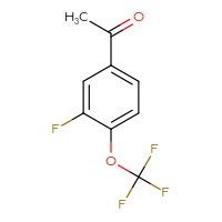 Chemical structure of 1-[3-fluoro-4-(trifluoromethoxy)phenyl]ethan-1-one - CSSB00010193100