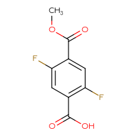 Chemical structure of 2,5-difluoro-4-(methoxycarbonyl)benzoic acid - CSSB00021631640