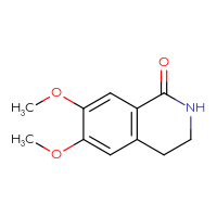 Chemical structure of 6,7-dimethoxy-1,2,3,4-tetrahydroisoquinolin-1-one - CSSB00000018218