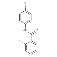 Chemical structure of 2-fluoro-N-(4-fluorophenyl)benzamide - CSSB00000249771