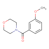 Chemical structure of 4-(3-methoxybenzoyl)morpholine - CSSB00000252201