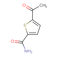 Chemical structure of 5-acetylthiophene-2-carboxamide - CSSB00000020107
