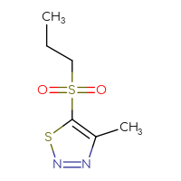 Chemical structure of 4-methyl-5-(propane-1-sulfonyl)-1,2,3-thiadiazole - CSSB00009994696