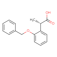 Chemical structure of (2S)-2-[2-(benzyloxy)phenyl]propanoic acid - CSSB00029049258