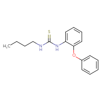 Chemical structure of 3-butyl-1-(2-phenoxyphenyl)thiourea - CSSB00104416320