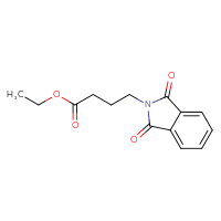 Chemical structure of ethyl 4-(1,3-dioxo-2,3-dihydro-1H-isoindol-2-yl)butanoate - CSSB00015989653