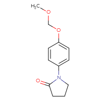 Chemical structure of 1-[4-(methoxymethoxy)phenyl]pyrrolidin-2-one - CSSB15027660229