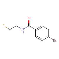 Chemical structure of 4-bromo-N-(2-fluoroethyl)benzamide - CSSB00014493556