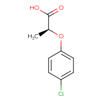 Chemical structure of (2S)-2-(4-chlorophenoxy)propanoic acid - CSSB00000719210