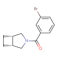 Chemical structure of (1R,5S)-3-(3-bromobenzoyl)-3-azabicyclo[3.2.0]heptane - CSSB00122165332