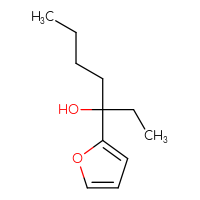 Chemical structure of 3-(furan-2-yl)heptan-3-ol - CSSB00112059071