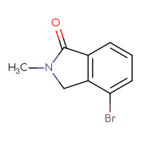 Chemical structure of 4-bromo-2-methyl-2,3-dihydro-1H-isoindol-1-one - CSSB00009817108