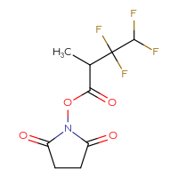 Chemical structure of 2,5-dioxopyrrolidin-1-yl 3,3,4,4-tetrafluoro-2-methylbutanoate - CSSB20269946813