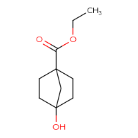 Chemical structure of ethyl 4-hydroxybicyclo[2.2.1]heptane-1-carboxylate - CSSB00020881098