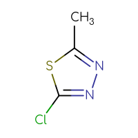 Chemical structure of 2-chloro-5-methyl-1,3,4-thiadiazole - CSSB00000758214