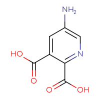 Chemical structure of 5-aminopyridine-2,3-dicarboxylic acid - CSSB00010893743