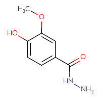 Chemical structure of 4-hydroxy-3-methoxybenzohydrazide - CSSB00000008232