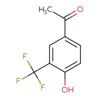 Chemical structure of 1-[4-hydroxy-3-(trifluoromethyl)phenyl]ethan-1-one - CSSB00000034796