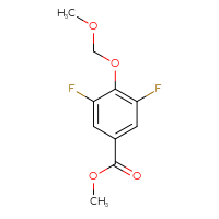 Chemical structure of methyl 3,5-difluoro-4-(methoxymethoxy)benzoate - CSSB20471595824