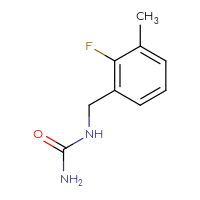 Chemical structure of [(2-fluoro-3-methylphenyl)methyl]urea - CSSB02127700263