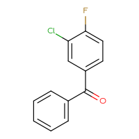 Chemical structure of (3-chloro-4-fluorophenyl)(phenyl)methanone - CSSB00011805763