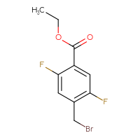 Chemical structure of ethyl 4-(bromomethyl)-2,5-difluorobenzoate - CSSB00011102699