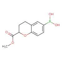 Chemical structure of [2-(methoxycarbonyl)-3,4-dihydro-2H-1-benzopyran-6-yl]boronic acid - CSSB06595020165