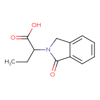 Chemical structure of 2-(1-oxo-2,3-dihydro-1H-isoindol-2-yl)butanoic acid - CSSB00015187479