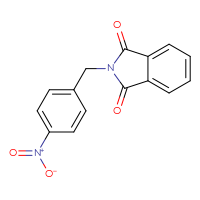 Chemical structure of 2-[(4-nitrophenyl)methyl]-2,3-dihydro-1H-isoindole-1,3-dione - CSSB00015628318