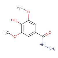 Chemical structure of 4-hydroxy-3,5-dimethoxybenzohydrazide - CSSB00000034245