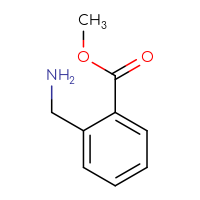 Chemical structure of methyl 2-(aminomethyl)benzoate - CSSB00000726751