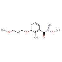 Chemical structure of N-methoxy-3-(3-methoxypropoxy)-N,2-dimethylbenzamide - CSSB02013401295
