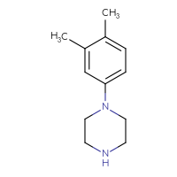 Chemical structure of 1-(3,4-dimethylphenyl)piperazine - CSSB00000694106