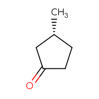 Chemical structure of (3R)-3-methylcyclopentan-1-one - CSSB00009815170