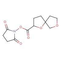 Chemical structure of 2,5-dioxopyrrolidin-1-yl 1,7-dioxaspiro[4.4]nonane-2-carboxylate - CSSB20269989752