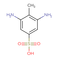 Chemical structure of 3,5-diamino-4-methylbenzene-1-sulfonic acid - CSSB00009991326