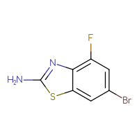 Chemical structure of 6-bromo-4-fluoro-1,3-benzothiazol-2-amine - CSSB00011246640