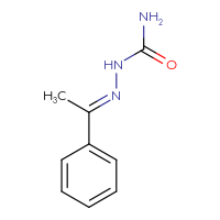Chemical structure of [(E)-(1-phenylethylidene)amino]urea - CSSB00016996036
