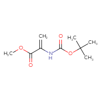 Chemical structure of methyl 2-{[(tert-butoxy)carbonyl]amino}prop-2-enoate - CSSB00000064572