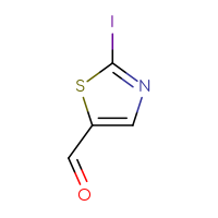 Chemical structure of 2-iodo-1,3-thiazole-5-carbaldehyde - CSSB02125623483