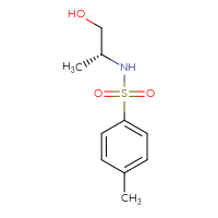 Chemical structure of N-[(2R)-1-hydroxypropan-2-yl]-4-methylbenzene-1-sulfonamide - CSSB00012343918