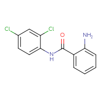 Chemical structure of 2-amino-N-(2,4-dichlorophenyl)benzamide - CSSB00000489122