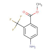 Chemical structure of methyl 4-amino-2-(trifluoromethyl)benzoate - CSSB00010189548
