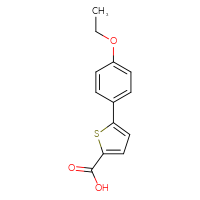 Chemical structure of 5-(4-ethoxyphenyl)thiophene-2-carboxylic acid - CSSB00000312344