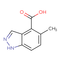 Chemical structure of 5-methyl-1H-indazole-4-carboxylic acid - CSSB00102710709