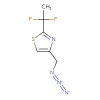 Chemical structure of 4-(azidomethyl)-2-(1,1-difluoroethyl)-1,3-thiazole - CSSB02516734827
