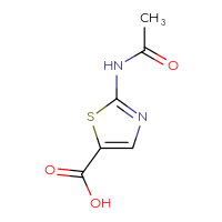 Chemical structure of 2-acetamido-1,3-thiazole-5-carboxylic acid - CSSB00000106734
